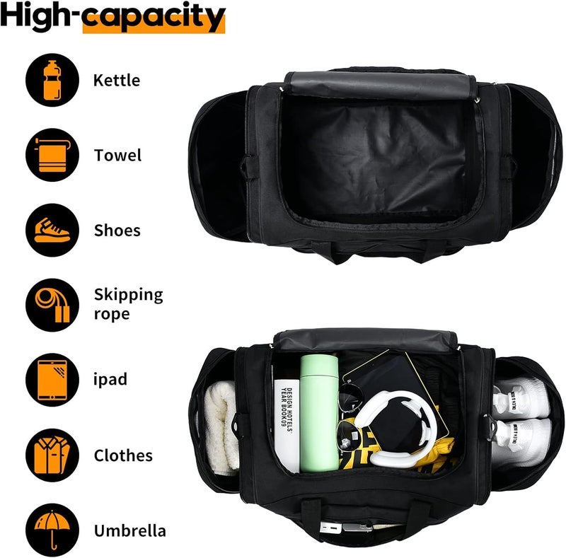 uarition Store Mens Gym Bag, 55L Large Sports Duffle Bags, Workout Bags Lightweight - Image 5